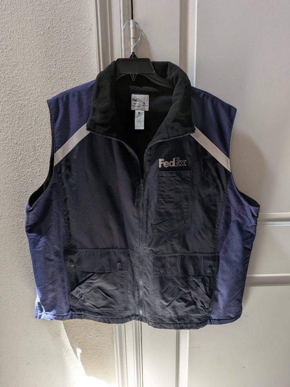 FedEx Stan Herman All Weather Fleece Lined Uniform Vest Reflective 3XL
